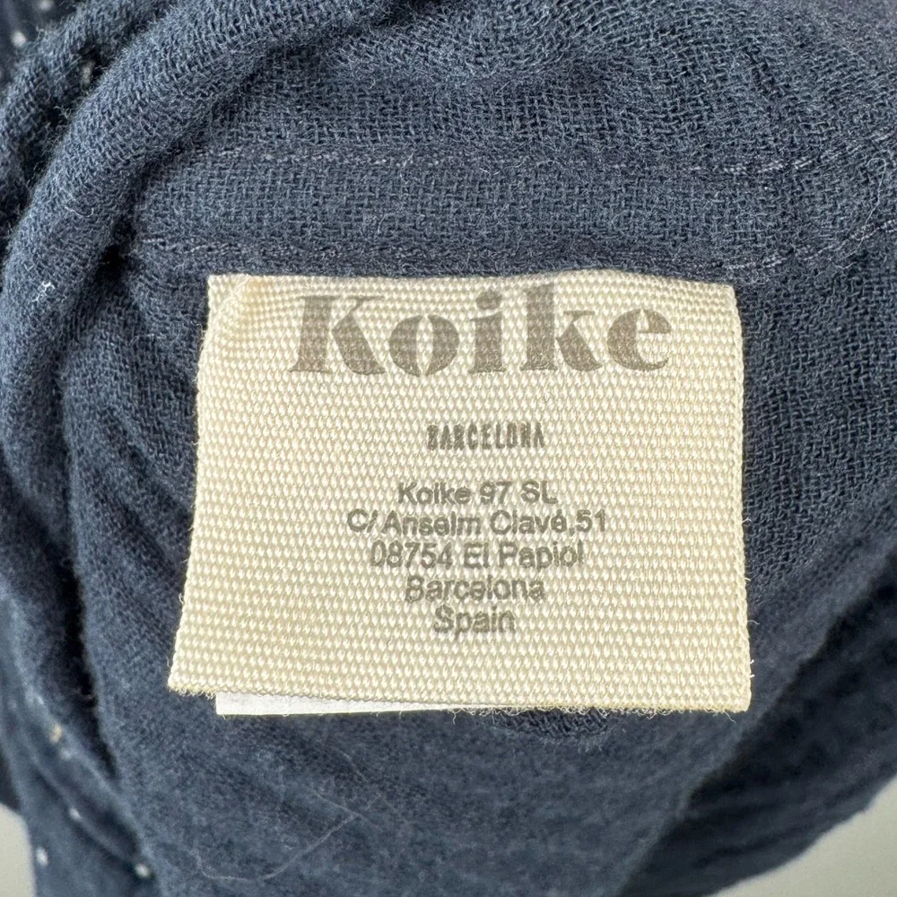 Koike‎ Barcelona Men Cotton Polka Dot Shirt Size Large